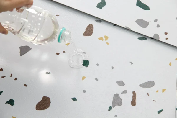 Waterproof Stone Marble Look Vinyl Flooring Tile Self Adhesive Plastic Floor Covering