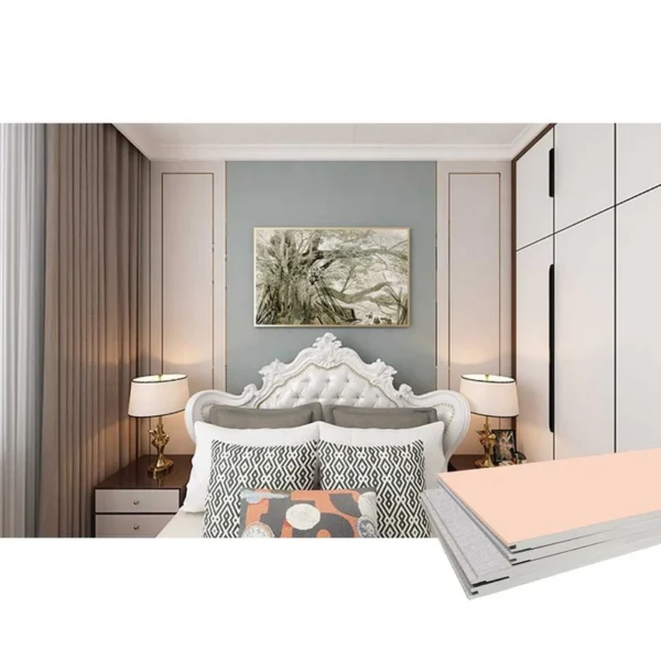 Indoor stadium pvc wall board plastic panels bedroom 600*9mm pink plastic wpc spc pvc wallpanel - Image 5