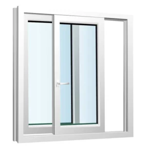 PVC sliding glass window white uPVC windows Building plastic window