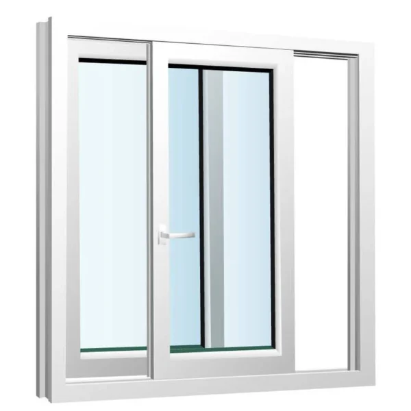 PVC sliding glass window white uPVC windows Building plastic window