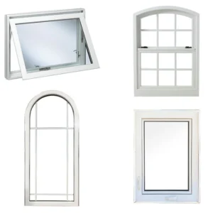 Plastic Windows Doors PVC Windows With Mosquito Net UPVC Swing Windows