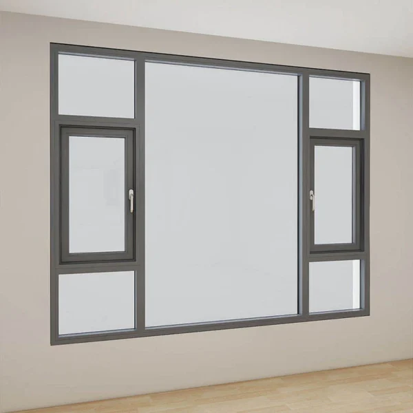 Modern Design French Casement Windows Tempered Glass Casement Aluminum Windows - Image 2