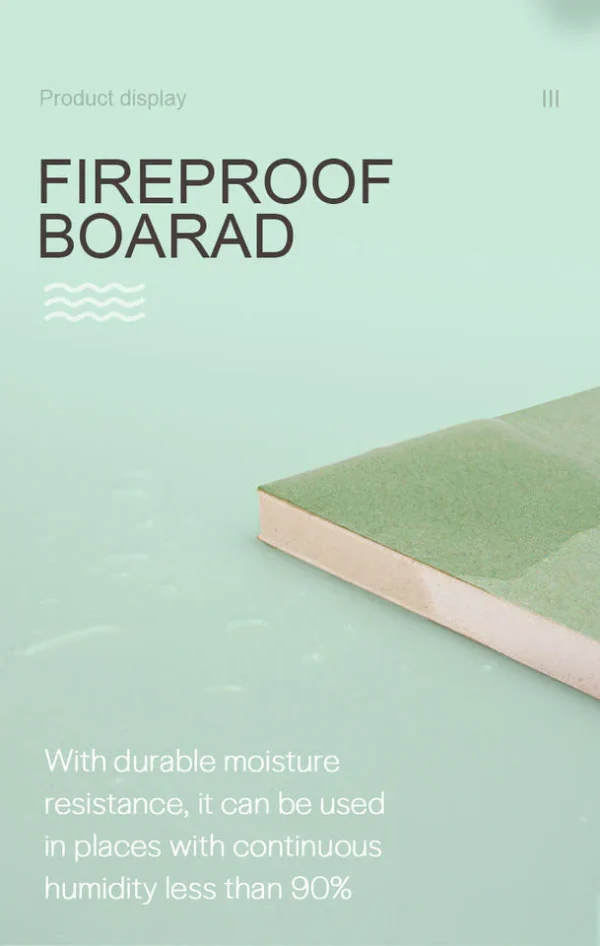 High Quality Knauf Gypsum Board Drywall Gypsum Board Ceiling 12mm Plaster Board - Image 3