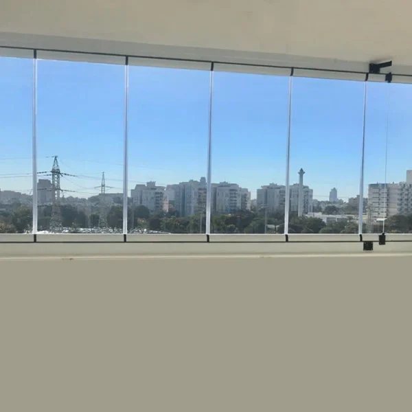 Curtain sliding folding window terrace glazing soundproof aluminum windows and sliding balcony large glass window - Image 4
