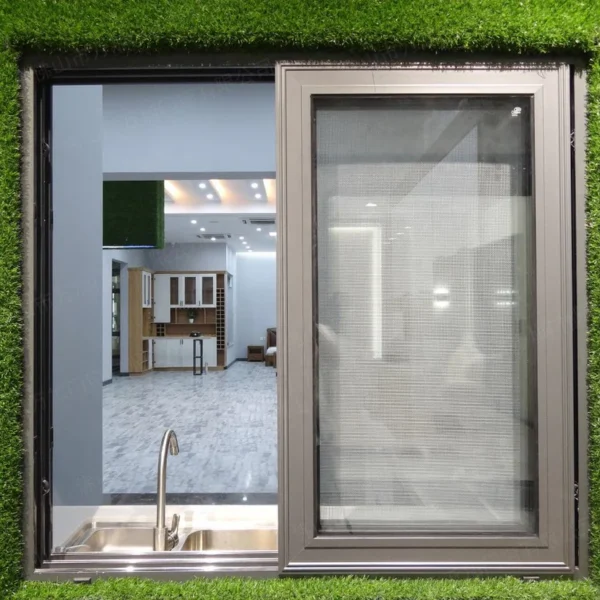 Double glazed aluminium 3 tracks sliding window aluminum windows - Image 5