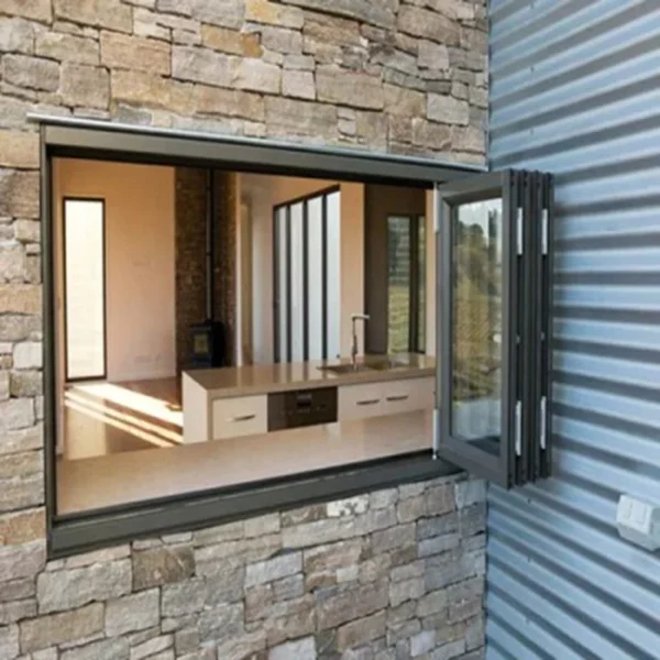 European Style Plastic Folding Windows/Vinyl Folding Windows/Folding Glass Windows - Image 2