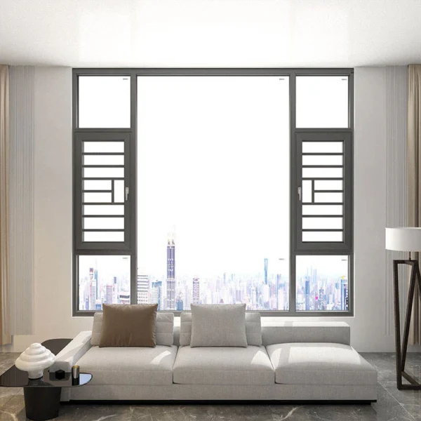 Modern Design French Casement Windows Tempered Glass Casement Aluminum Windows - Image 5
