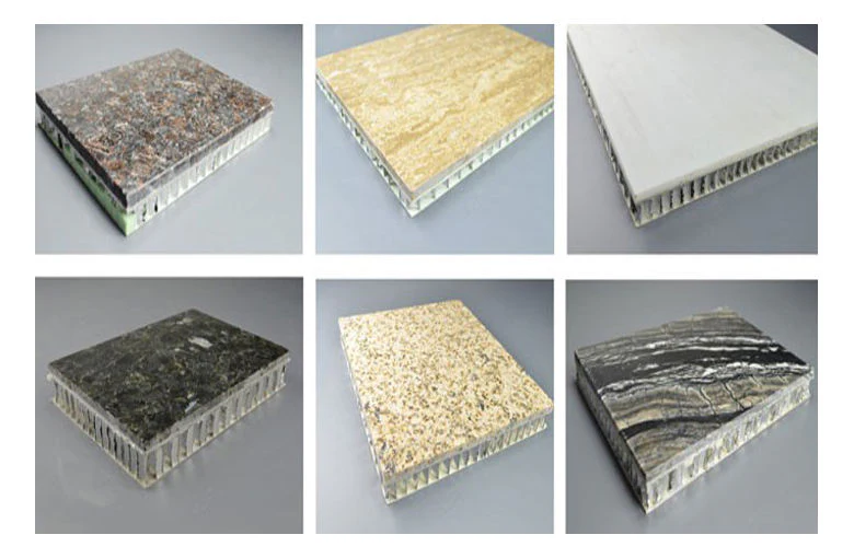 15 + 5 mm marble Wall Decorative Panel Marble Finished Composite Tile Aluminum Stone Honeycomb Panels - Image 6