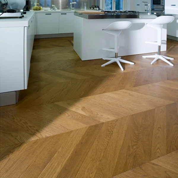Engineered Chevron Oak Wood Flooring Hungarian Point Design Parquet Flooring - Image 6