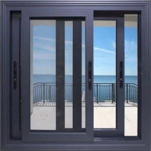 Simple design aluminium windows with mosquito net sliding window