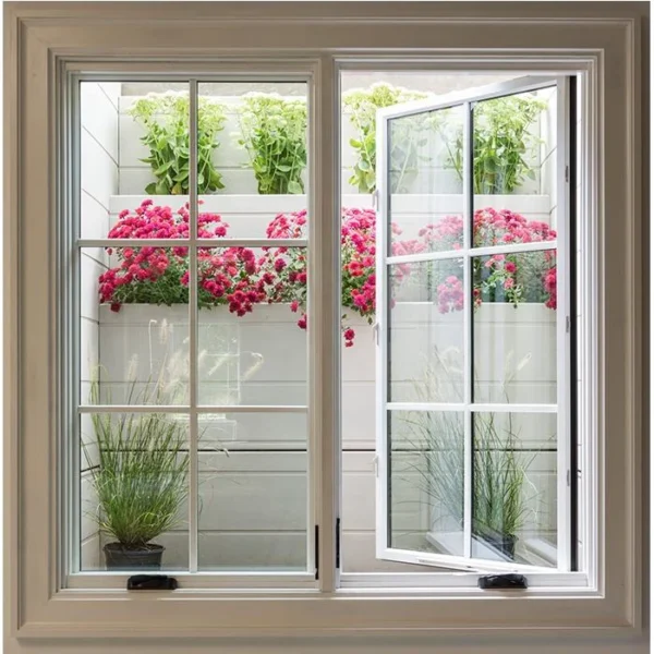 Steel aluminium cheap french casement storm windows open inside casement window push and pull swing windows - Image 3