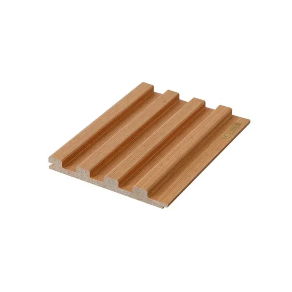 Finish painted ture Engineered Wood Veneer Wall Panels not PVC Decor Interior 3D Wood Slats - Image 2