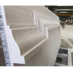 High Quality Moca Cream Limestone Tile Aluminum Honeycomb Stone Panels Exterior Wall Cladding Panel For Building Facade
