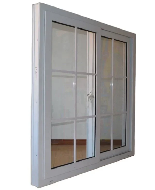 European style plastic upvc/pvc sliding windows