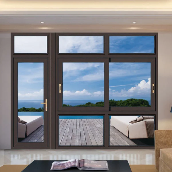 Customized Aluminum Sliding Window Impact Resistant Hurricane Windows And Doors Sliding Glass Windows For Home - Image 3
