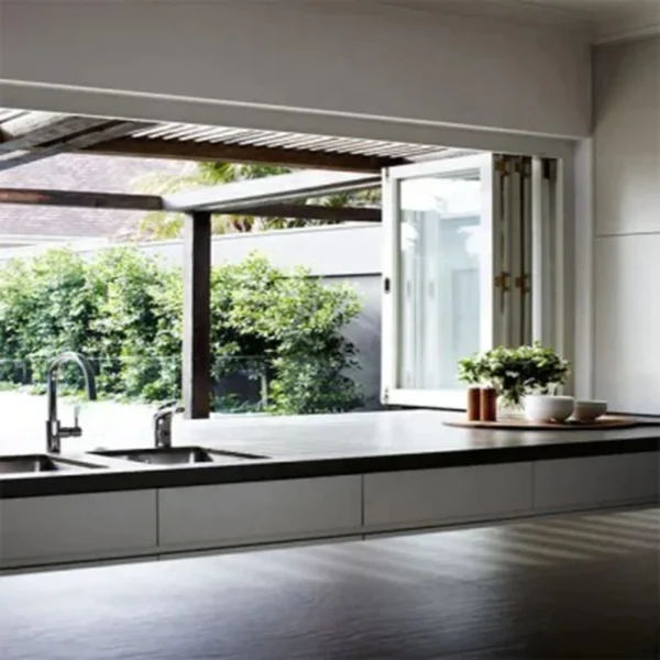 European Style Plastic Folding Windows/Vinyl Folding Windows/Folding Glass Windows - Image 4