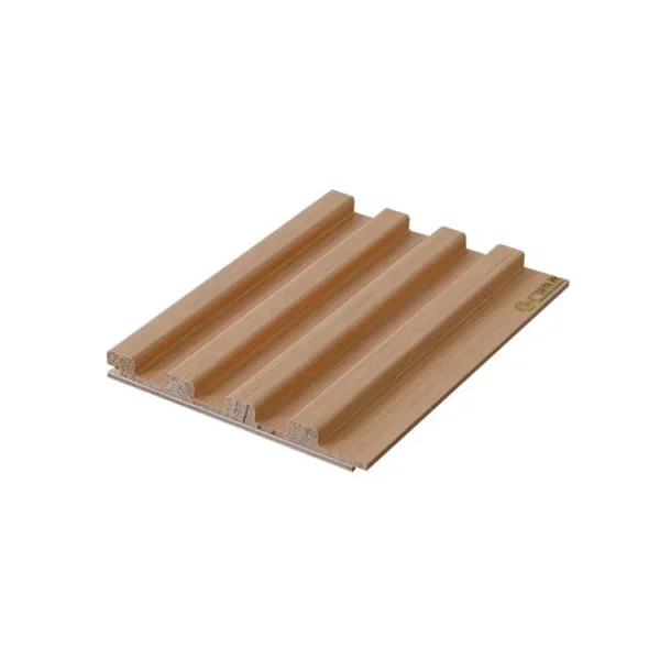 Finish painted ture Engineered Wood Veneer Wall Panels not PVC Decor Interior 3D Wood Slats - Image 3