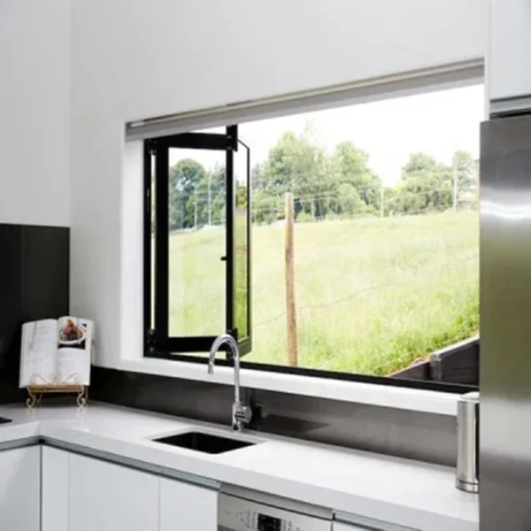 European Style Plastic Folding Windows/Vinyl Folding Windows/Folding Glass Windows - Image 5