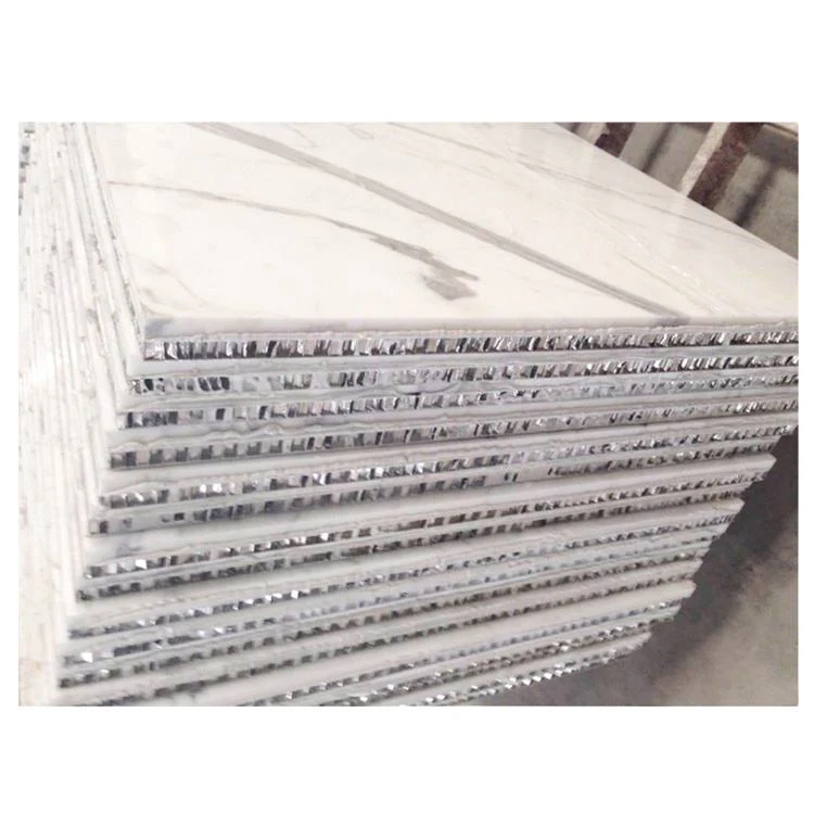 15 + 5 mm marble Wall Decorative Panel Marble Finished Composite Tile Aluminum Stone Honeycomb Panels - Image 3