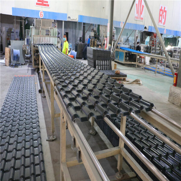 PVC roofing tiles pvc corrugated roof tile spanish corrugated plastic roofing sheet - Image 4