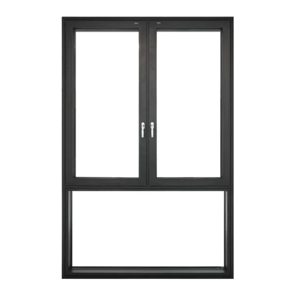 Double glazed window hurricane impact open out aluminum frame windows aluminum casement window
