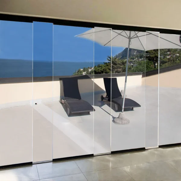 Curtain sliding folding window terrace glazing soundproof aluminum windows and sliding balcony large glass window - Image 2
