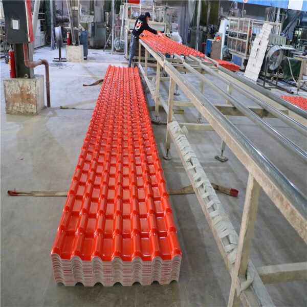PVC roofing tiles pvc corrugated roof tile spanish corrugated plastic roofing sheet - Image 5