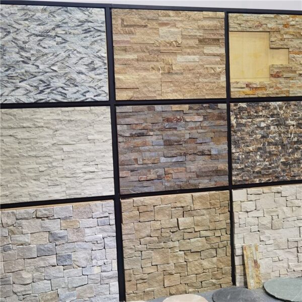 Natural Quartzite Ledger Stone Slate Culture Stone Panels for Outdoor Wall Design - Image 3