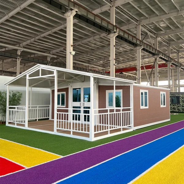 Double Wing Expandable Container House with Balcony - Image 4