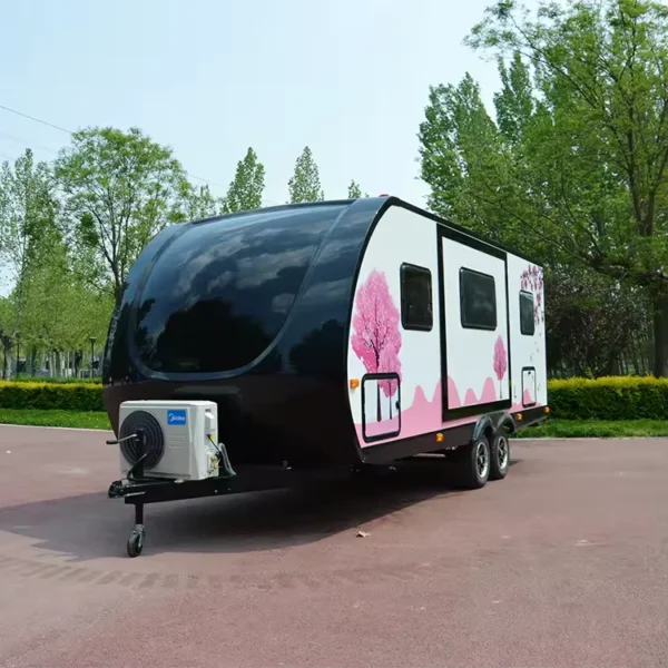 New thermal prefabricated luxury event trailer wheel living room portable building caravan - Image 2