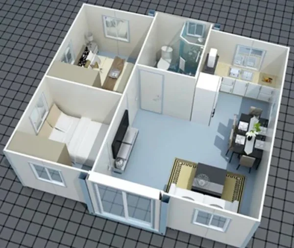 Modern prefabricated expandable container house - Image 3